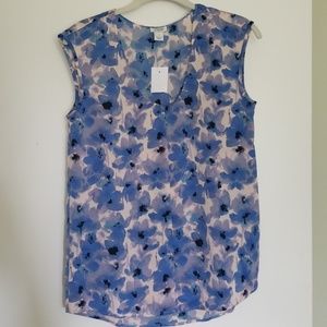 Jcrew Floral Print Top Blouse Size 2